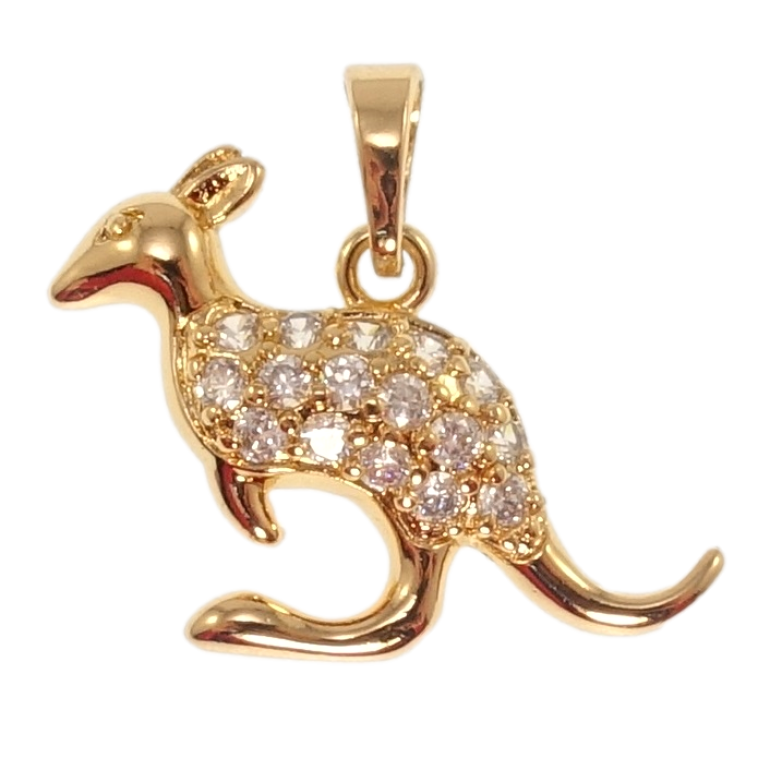 Кулон Xuping Позолота 18K Кенгуру для ланцюжка до 5мм фото №1 Кулон Xuping Позолота 18K Кенгуру для ланцюжка до 5мм фото №1