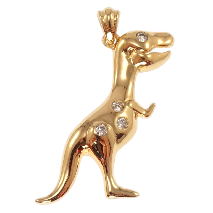 Кулон Xuping Позолота 18K Дінозавр для ланцюжка до 2мм фото №1
