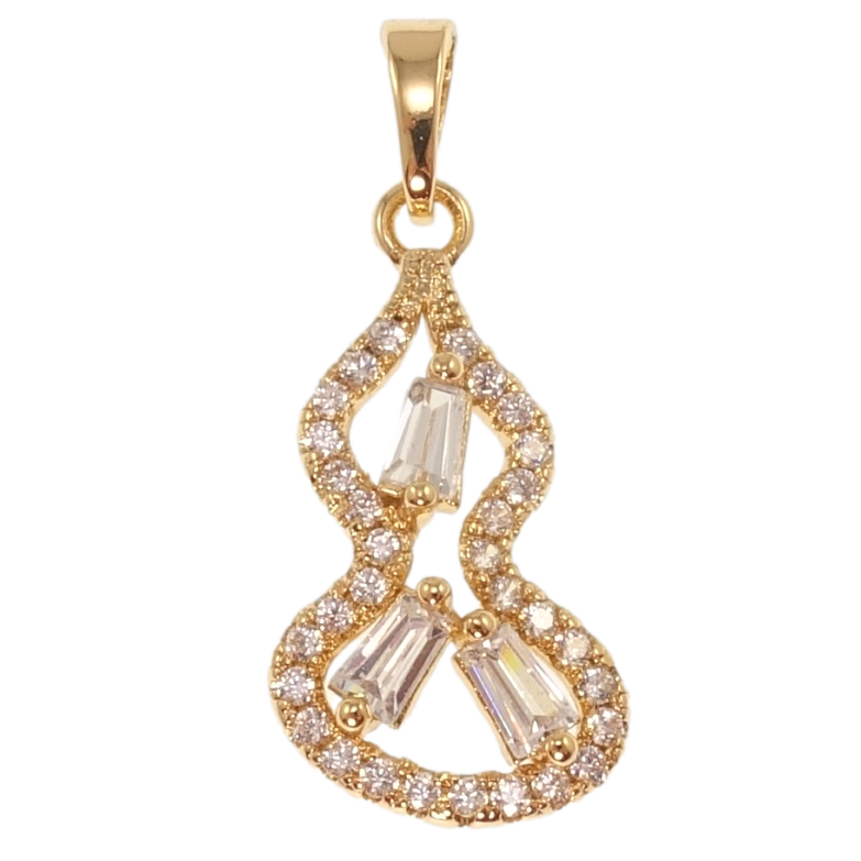 Кулон Xuping Позолота 18K Елочка инкрустация цирконием для цепочки до 5мм фото №1 Кулон Xuping Позолота 18K Елочка инкрустация цирконием для цепочки до 5мм фото №1