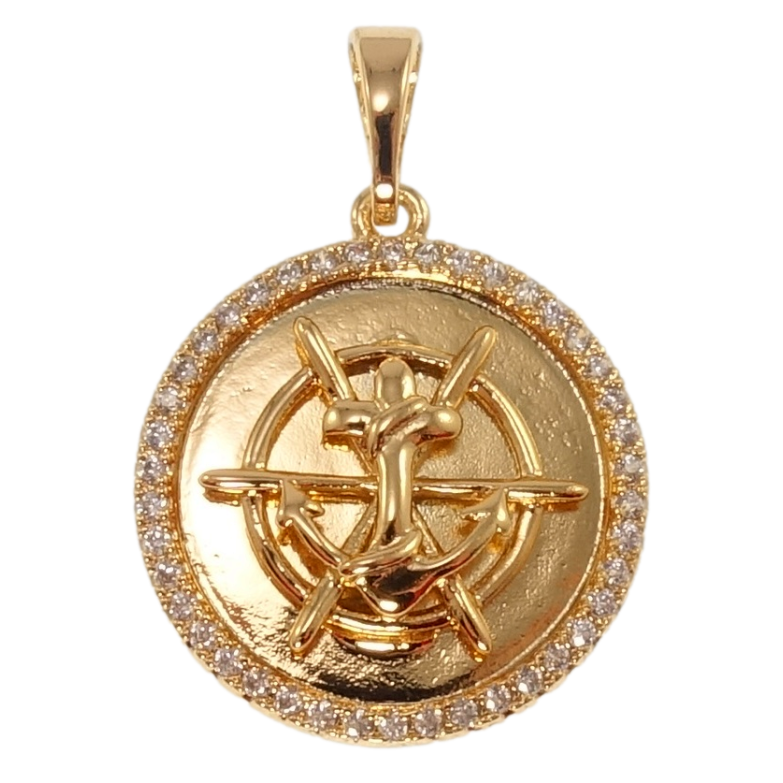 Кулон Xuping Позолота 18K Якір для ланцюжка до 5мм фото №1 Кулон Xuping Позолота 18K Якір для ланцюжка до 5мм фото №1