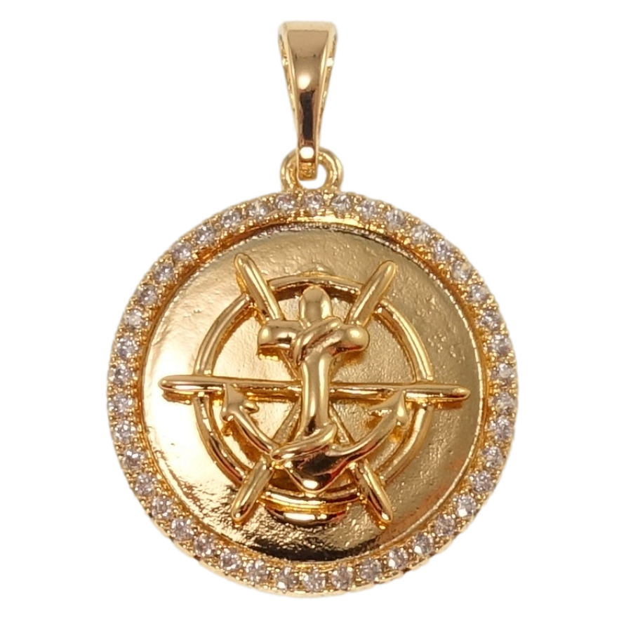 Кулон Xuping Позолота 18K Якорь для цепочки до 5мм фото №1 Кулон Xuping Позолота 18K Якорь для цепочки до 5мм фото №1