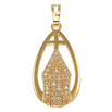 Кулон Xuping колір Позолота 18K "Храм інкрустація кристалами" для ланцюжка до 5мм фото №3