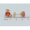 Серьги Xuping Позолота 18K пусеты Фианиты фото №4