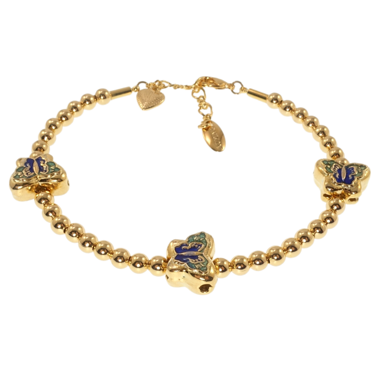 Браслет Xuping Позолота 18K Метелики довжина з дод. ланцюжком 18,5-22см х 4мм фото №10