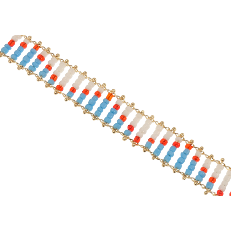 Браслет Xuping Позолота 18K Орнамент из бисера длина с доп.цепочкой 19.5-25см х 13мм фото №14 Браслет Xuping Позолота 18K Орнамент из бисера длина с доп.цепочкой 19.5-25см х 13мм фото №14