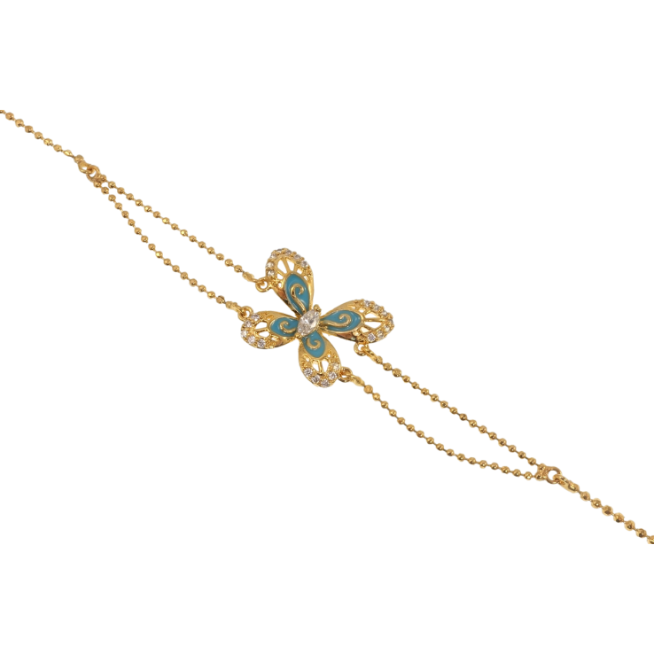 Браслет Xuping Позолота 18K Метелик довжина 19см х 1мм фото №11