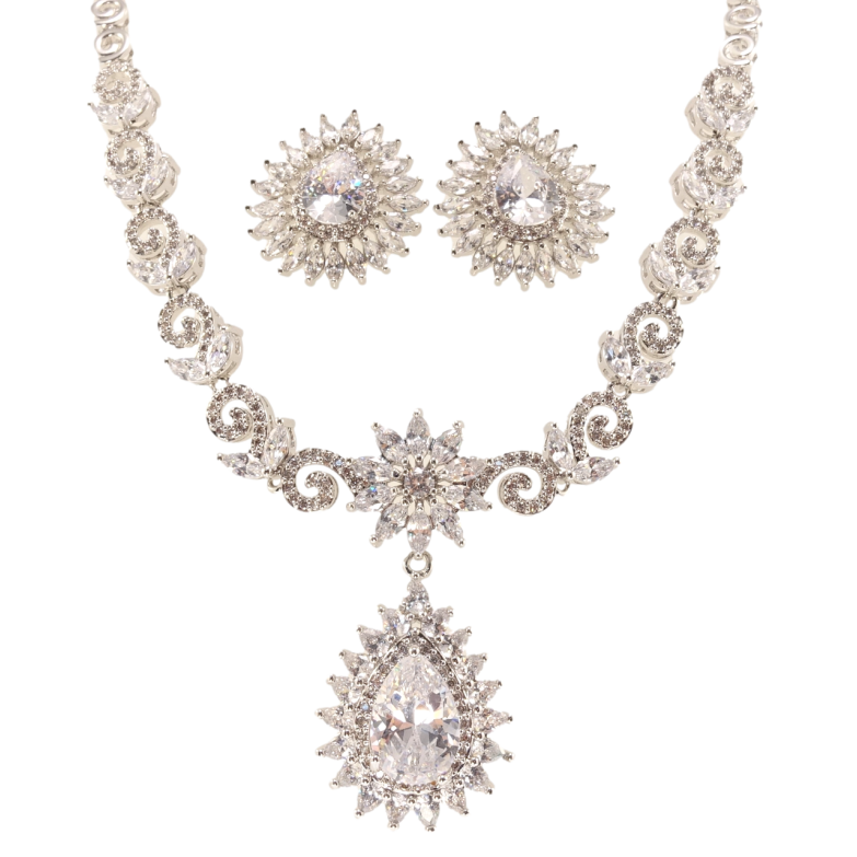 Набір Xuping Родій Сережки Кольє Живопис розмір 44,5см х 5мм фото №1