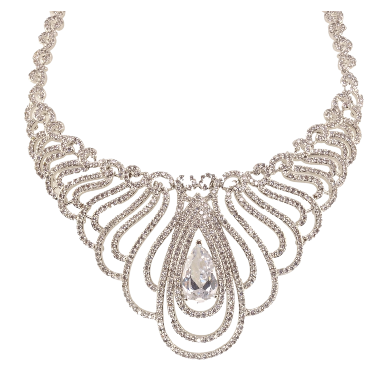 Кольє Xuping Родій Графіня розмір 43,5см х 6мм фото №1