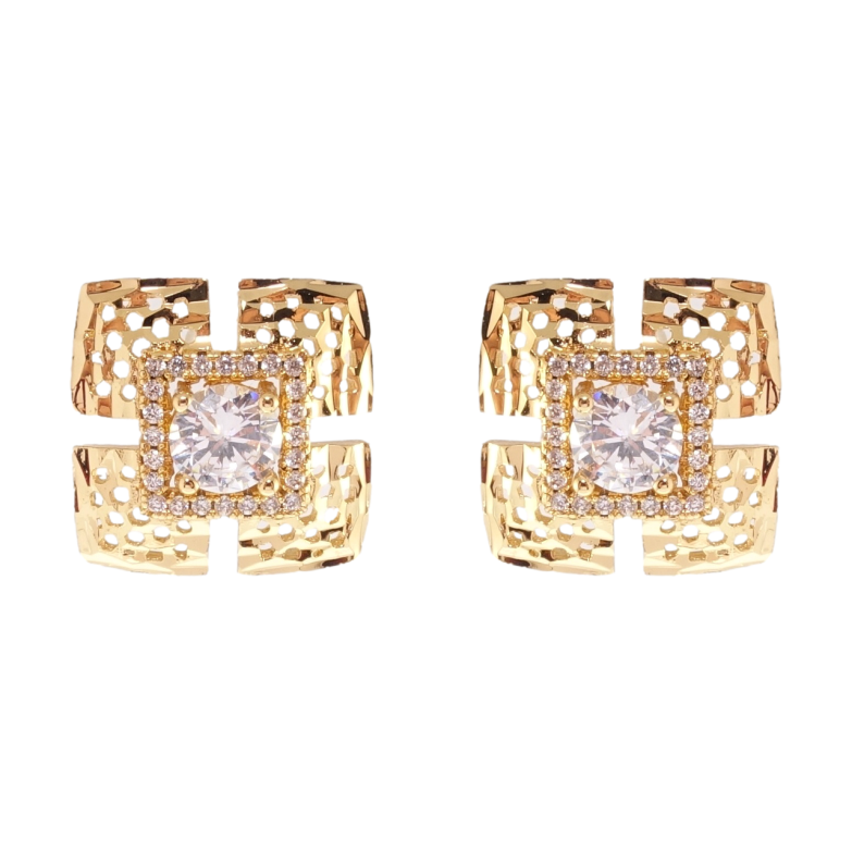 Сережки Xuping Позолота 18K пусети Квіточки 16х16мм фото №1