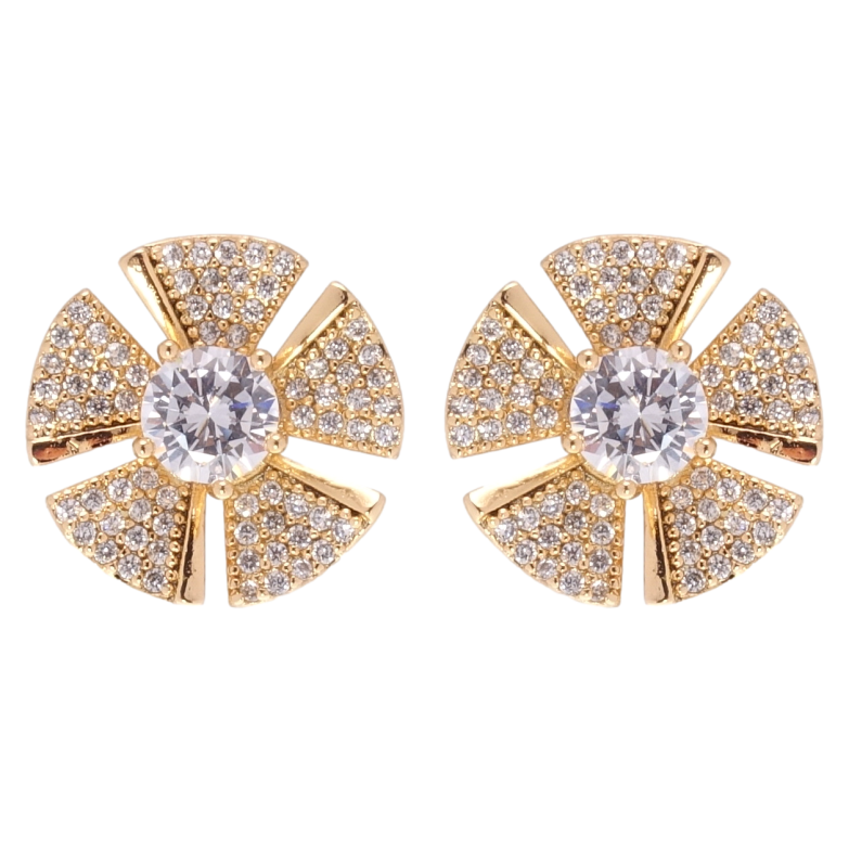 Серьги Xuping Позолота 18K пусеты Цветочки фото №1 Серьги Xuping Позолота 18K пусеты Цветочки фото №1