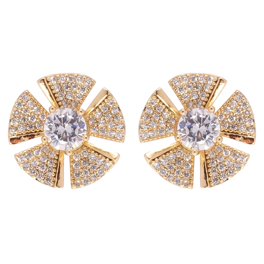 Сережки Xuping Позолота 18K пусети Квіточки фото №1 Сережки Xuping Позолота 18K пусети Квіточки фото №1