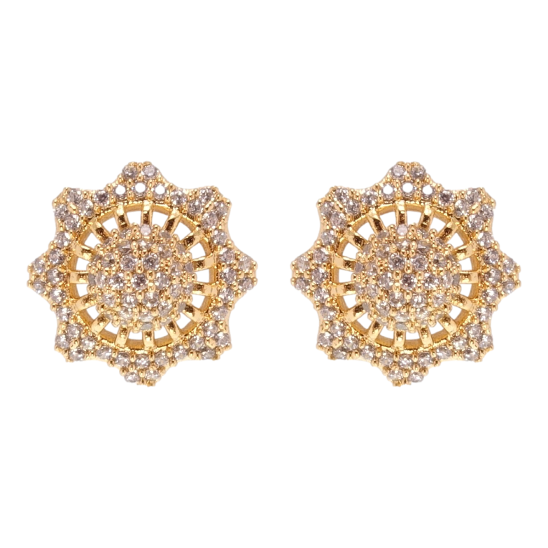 Сережки Xuping Позолота 18K пусети Інкрустація цирконієм фото №2