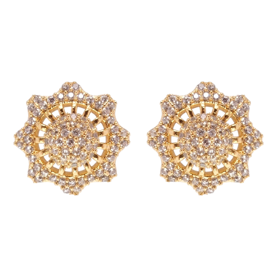 Сережки Xuping Позолота 18K пусети Інкрустація цирконієм фото №1