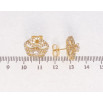 Сережки Xuping Позолота 18K пусети Квіточки з інкрустацією цирконієм фото №2 Сережки Xuping Позолота 18K пусети Квіточки з інкрустацією цирконієм фото №2