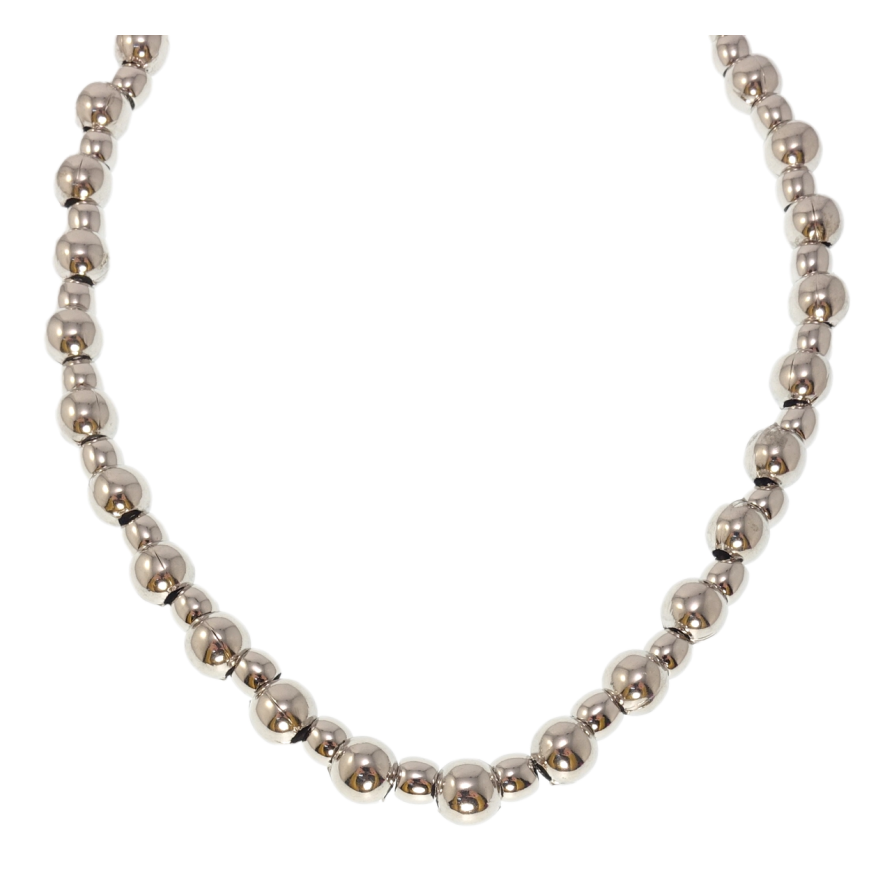 Колье Xuping Родий Бусы из родированных бусин размер 41,5-46,5см х 6-8мм фото №1