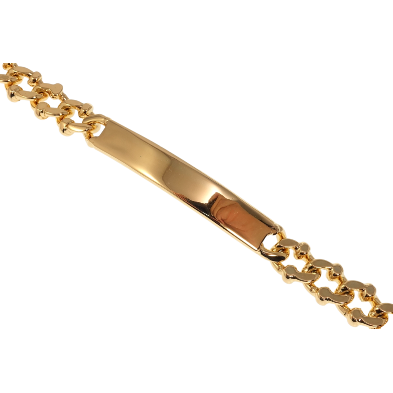 Браслет Xuping Позолота 18K Плетіння Фантазійне зі вставкою довжина 20см х 10мм фото №1