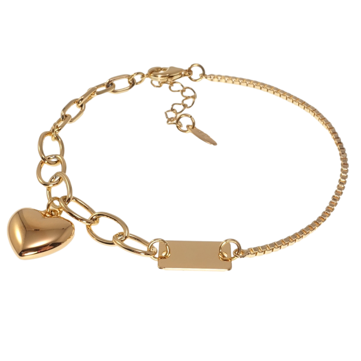 Браслет Xuping Позолота 18K Комбинированное плетение с подвеской длина с доп.цепочкой 17,5-20,5см х 2-6мм фото №20 Браслет Xuping Позолота 18K Комбинированное плетение с подвеской длина с доп.цепочкой 17,5-20,5см х 2-6мм фото №20