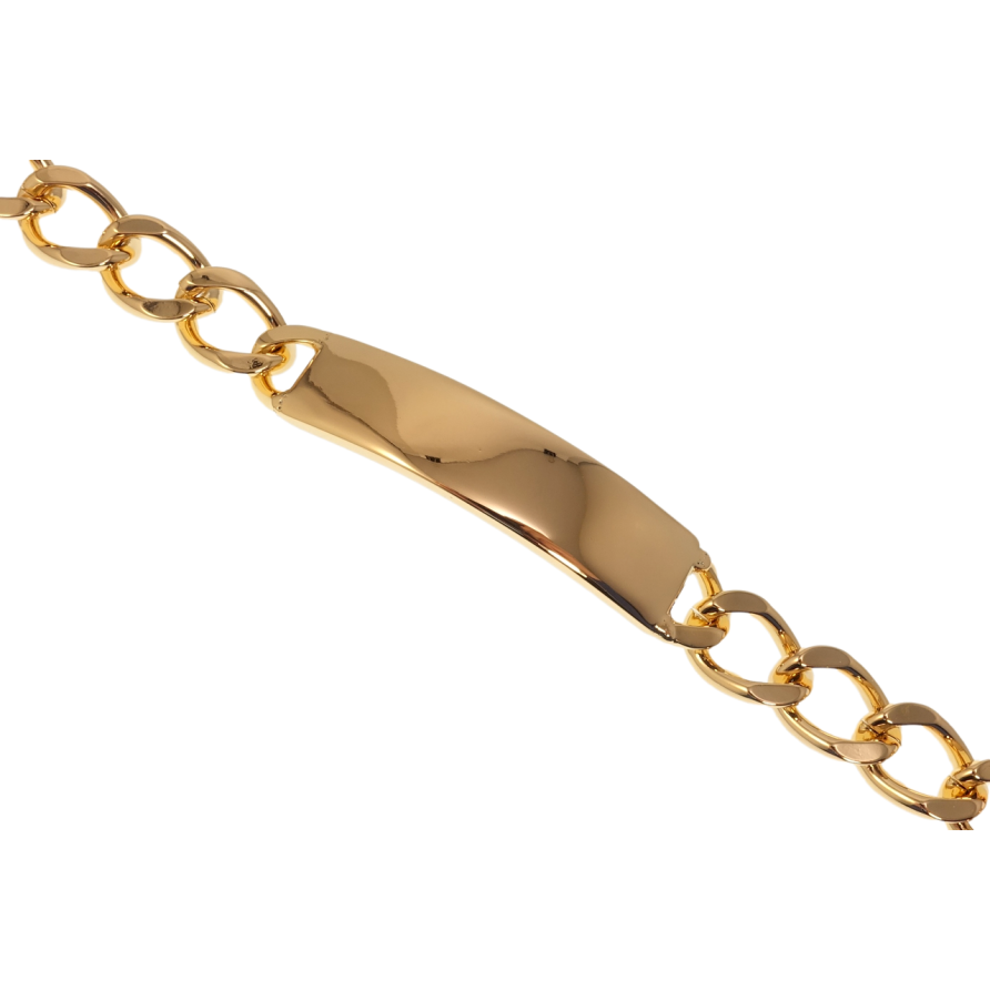 Браслет Xuping Позолота 18K Панцирне плетіння із вставкою довжина 20см х 10мм фото №1