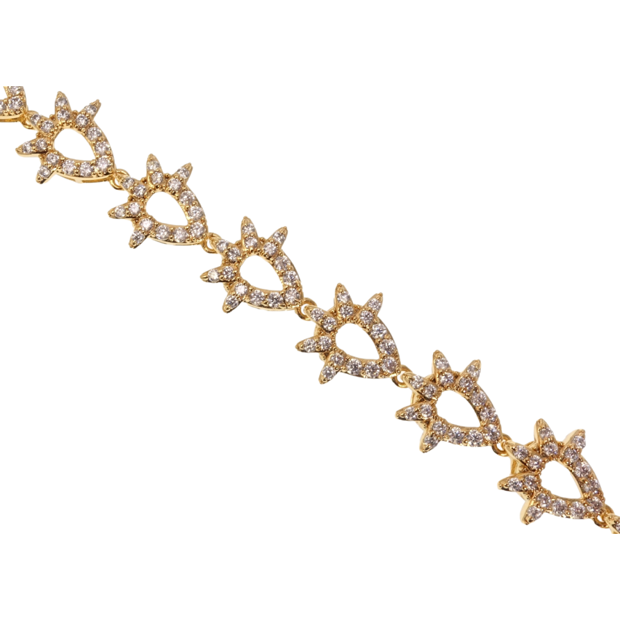 Браслет Xuping Позолота 18K Инкрустация цирконием размер с доп.замком 16,18.5см х 10мм фото №1 Браслет Xuping Позолота 18K Инкрустация цирконием размер с доп.замком 16,18.5см х 10мм фото №1