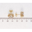 Серьги Xuping Позолота 18K пусеты Фианиты в обрамлении циркония фото №2 Серьги Xuping Позолота 18K пусеты Фианиты в обрамлении циркония фото №2