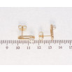 Серьги Xuping Позолота 18K пусеты Инкрустация цветным цирконием с жемчугом фото №2