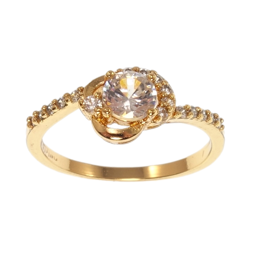 Кольцо Xuping Позолота 18K Инкрустация цирконий фото №1 Кольцо Xuping Позолота 18K Инкрустация цирконий фото №1