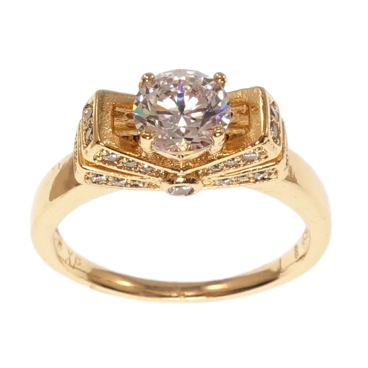 Каблучка Xuping Позолота 18K Інкрустація цирконій фото №14 Каблучка Xuping Позолота 18K Інкрустація цирконій фото №14