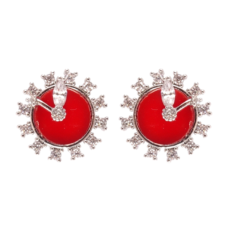 Серьги Xuping Родий пусеты Часики фото №17