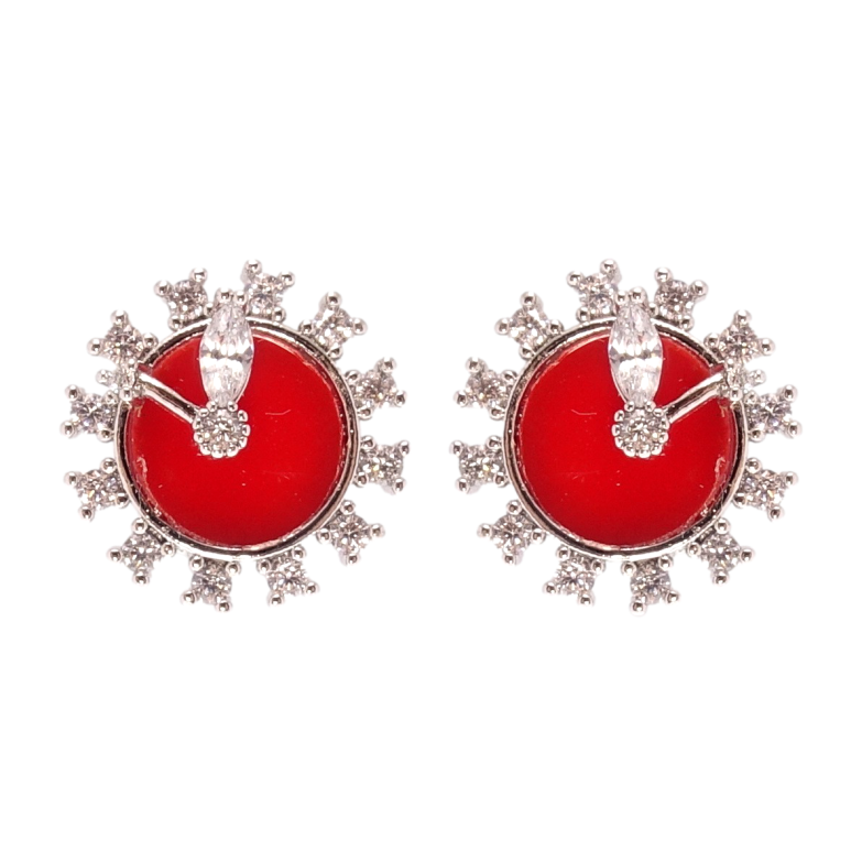 Сережки Xuping Родій пусети Часики фото №1