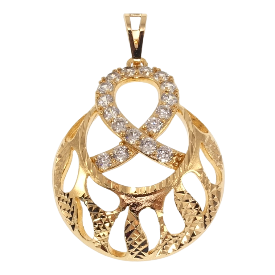Кулон Xuping Позолота 18K Різний орнамент з цирконієм для ланцюжка до 7мм фото №1 Кулон Xuping Позолота 18K Різний орнамент з цирконієм для ланцюжка до 7мм фото №1