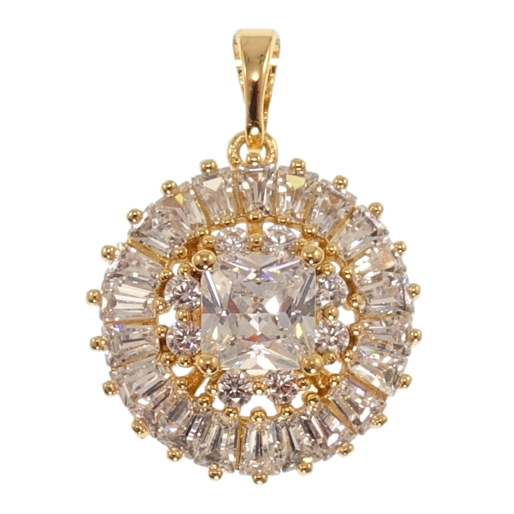 Кулон Xuping Позолота 18K Інкрустація цирконієм для ланцюжка до 5мм фото №14 Кулон Xuping Позолота 18K Інкрустація цирконієм для ланцюжка до 5мм фото №14