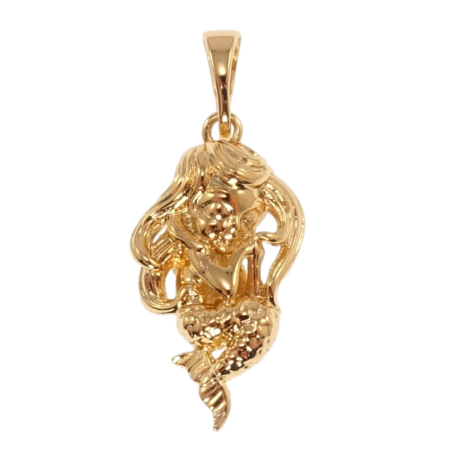 Кулон Xuping Позолота 18K Русалка для ланцюжка до 5мм фото №1