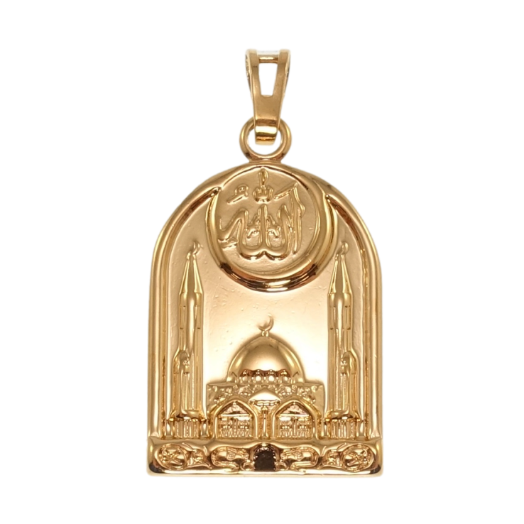 Кулон Xuping Позолота 18K Мечеть с надписью Аллах для цепочки до 6мм фото №12 Кулон Xuping Позолота 18K Мечеть с надписью Аллах для цепочки до 6мм фото №12