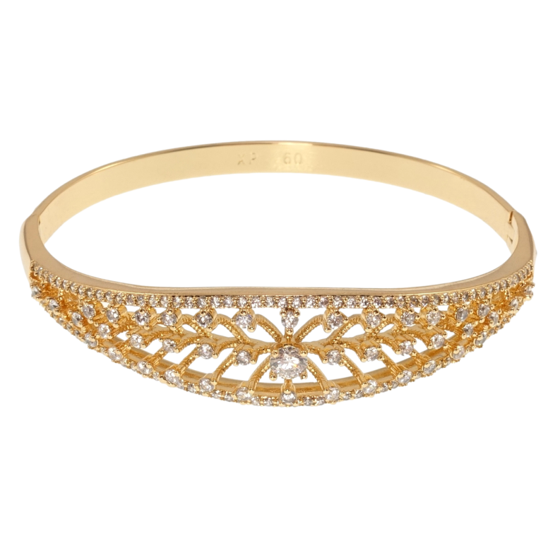 Браслет Xuping Позолота 18K Инкрустация цирконием ø 6см фото №1 Браслет Xuping Позолота 18K Инкрустация цирконием ø 6см фото №1