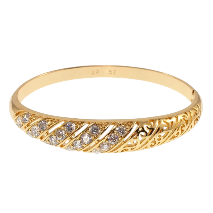 Браслет Xuping Позолота 18K Інкрустація цирконієм ø 5,7см фото №15