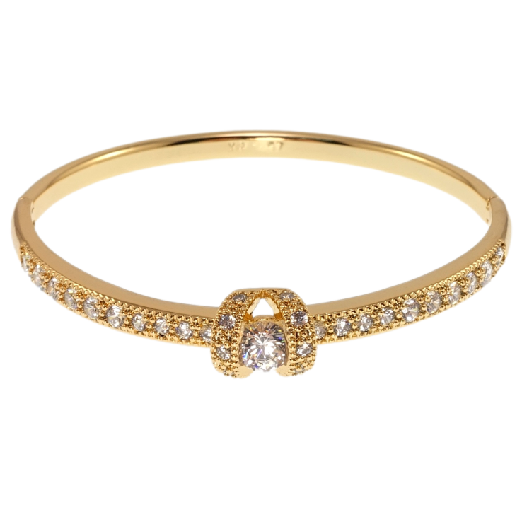 Браслет Xuping Позолота 18K Інкрустація цирконієм ø 5,7см фото №14