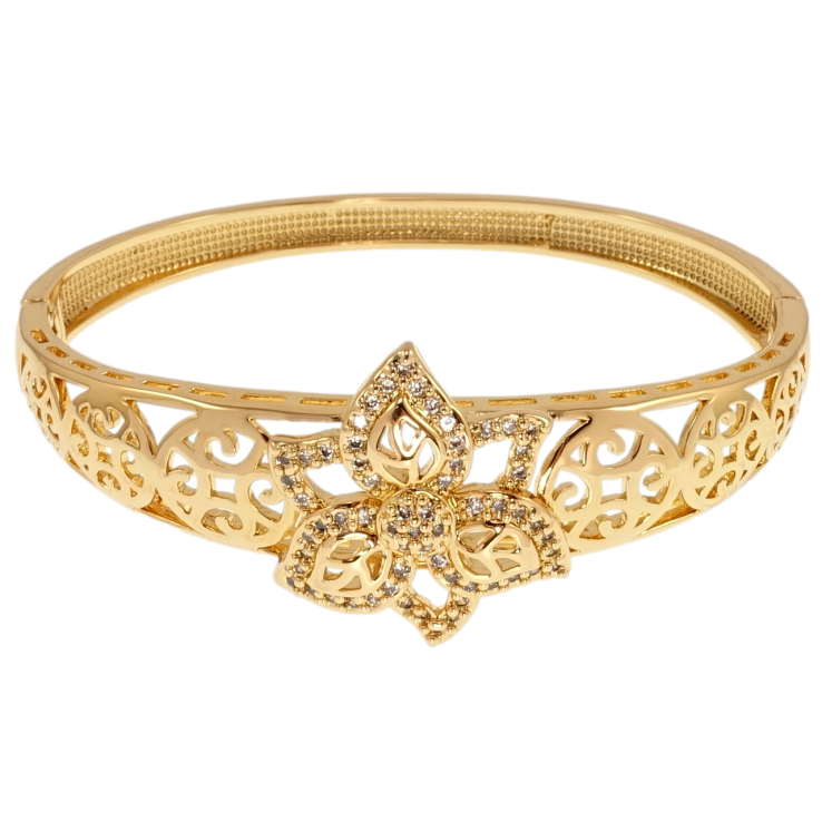 Браслет Xuping Позолота 18K Цветочный орнамент ø 6см фото №12