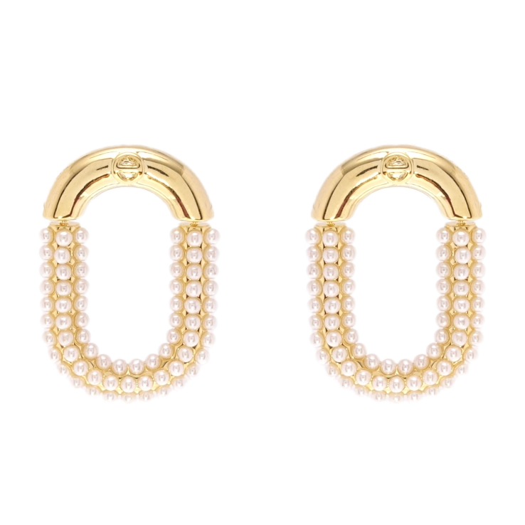 Сережки Xuping QQMM Позолота 14K пусети Овали з перлинами фото №25