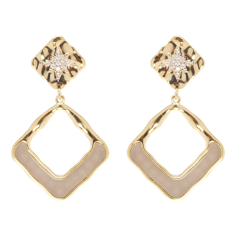 Серьги Xuping QQMM Позолота 14K пусеты Декоративные подвески с цирконием фото №1