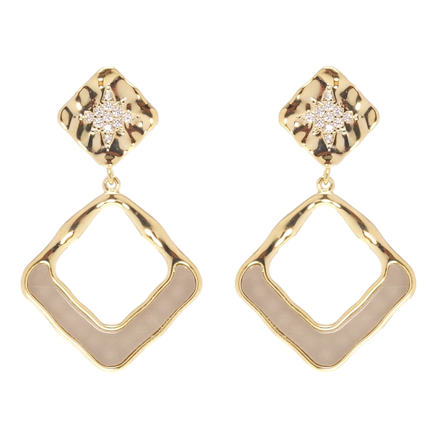 Серьги Xuping QQMM Позолота 14K пусеты Декоративные подвески с цирконием фото №1