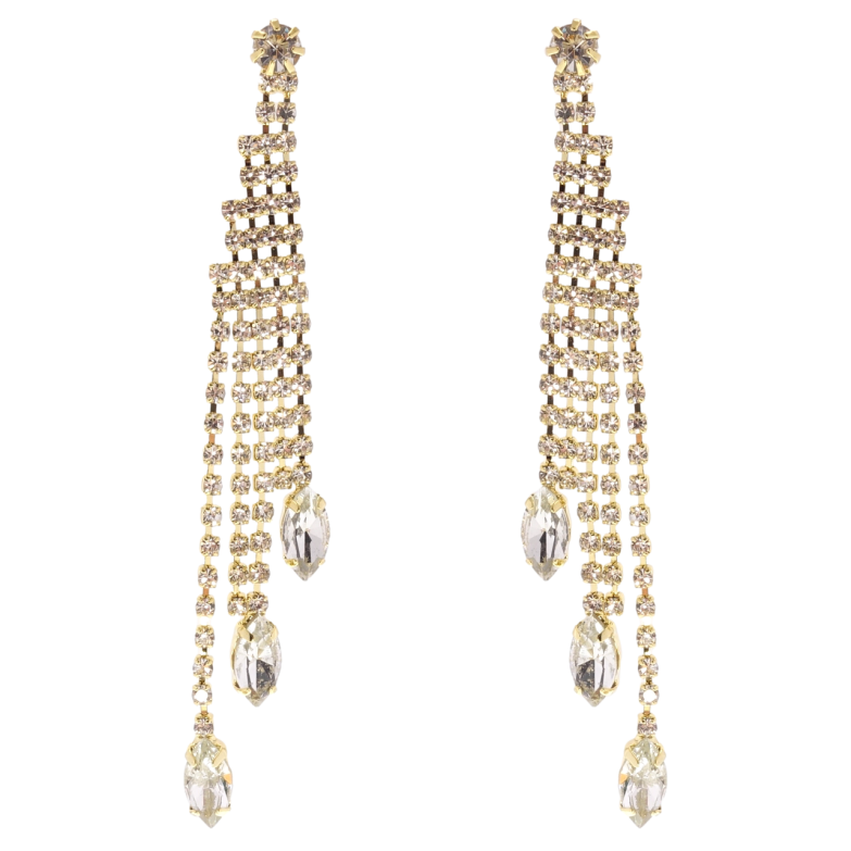 Серьги Xuping QQMM Позолота 14K пусеты Инкрустация цирконием фото №1 Серьги Xuping QQMM Позолота 14K пусеты Инкрустация цирконием фото №1