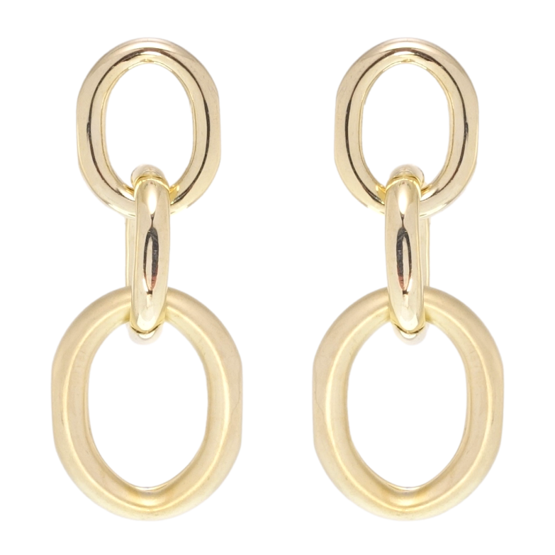 Серьги Xuping QQMM Позолота 14K пусеты Цепочка фото №3