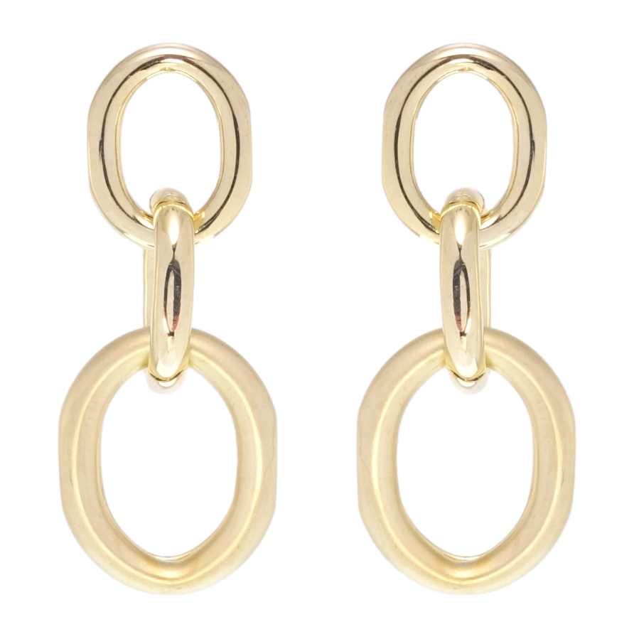 Серьги Xuping QQMM Позолота 14K пусеты Цепочка фото №1