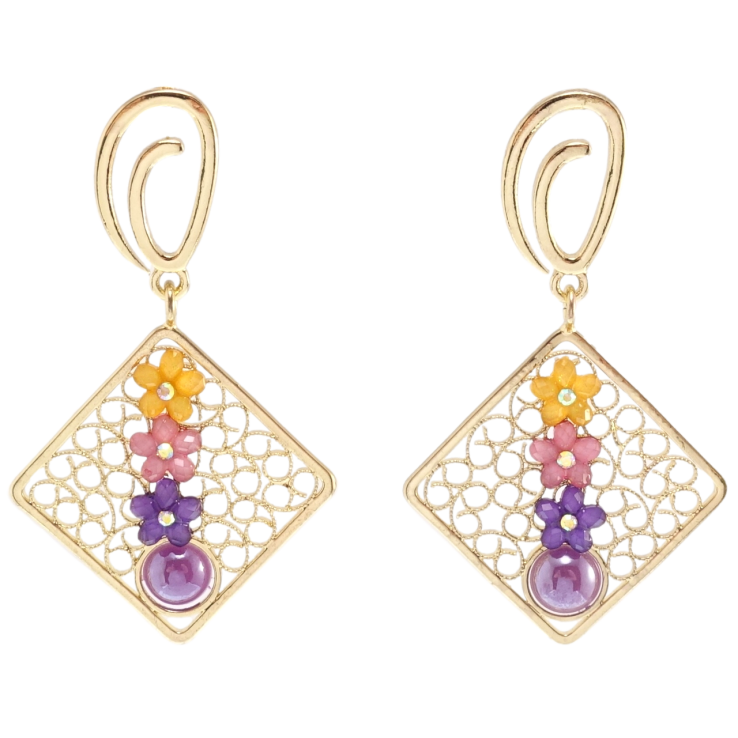 Сережки Xuping QQMM Позолота 14K пусети Декоративні підвіски фото №19 Сережки Xuping QQMM Позолота 14K пусети Декоративні підвіски фото №19