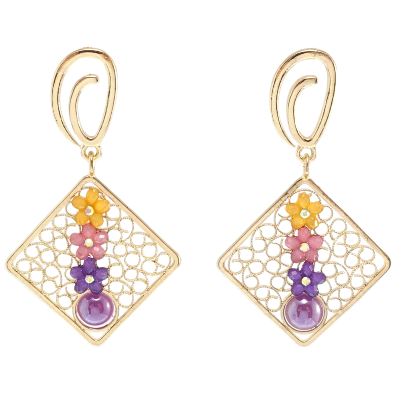 Серьги Xuping QQMM Позолота 14K пусеты Декоративные подвески фото №1