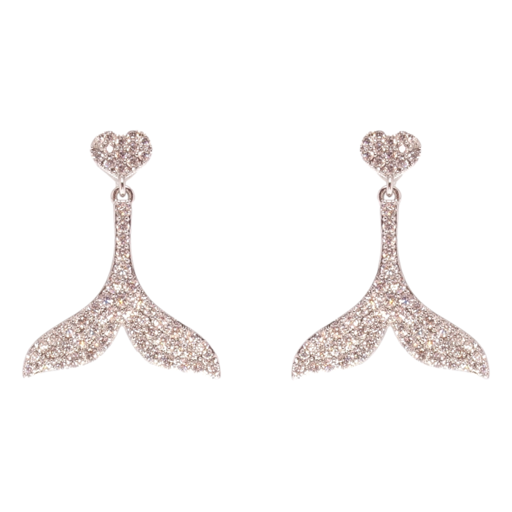 Сережки Xuping QQMM Родій пусети Підвіски інкрустація цирконієм фото №23