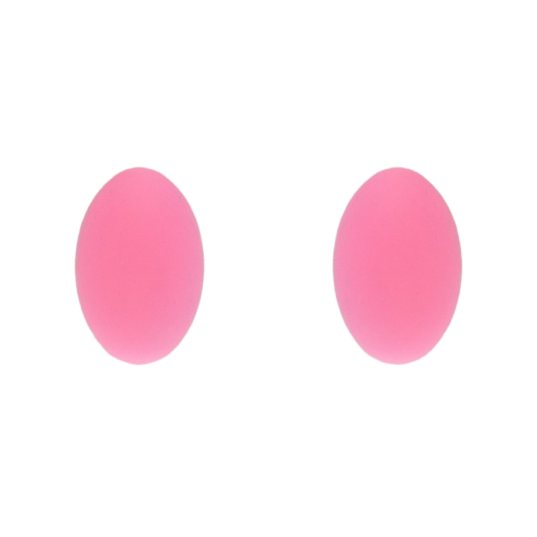 Сережки Xuping QQMM Родій пусети Овальні з покриттям Soft-touch фото №1