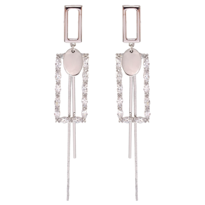 Сережки Xuping QQMM Родій пусети Декоративні підвіски фото №2