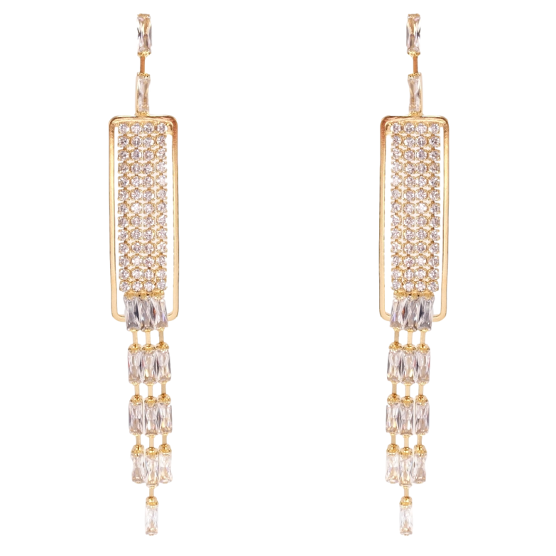 Серьги Xuping QQMM Позолота 18K пусеты Подвески инкрустация цирконием фото №1 Серьги Xuping QQMM Позолота 18K пусеты Подвески инкрустация цирконием фото №1