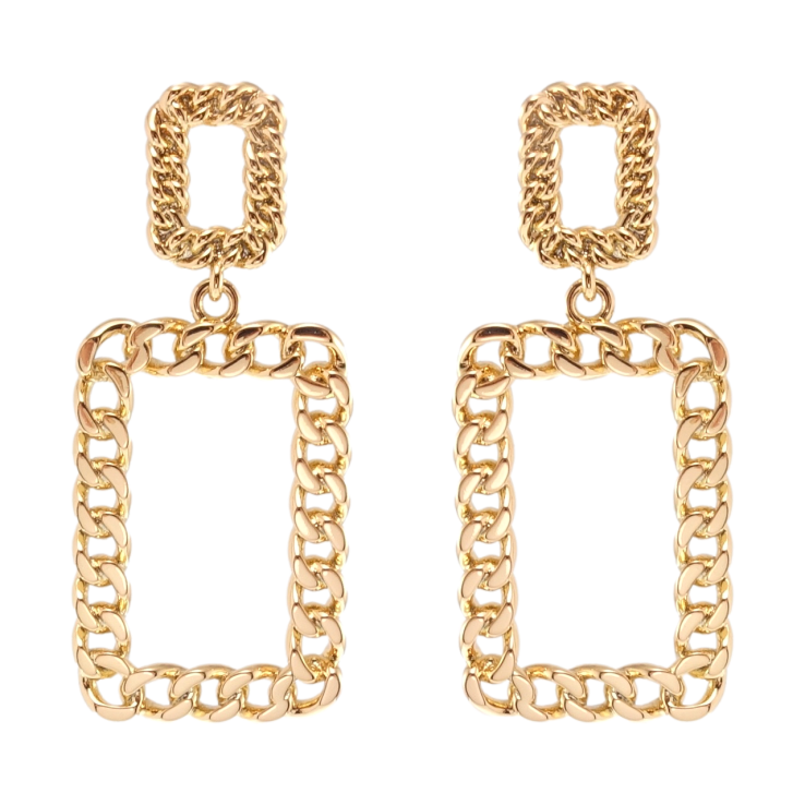 Сережки Xuping QQMM Позолота 18K пусети Підвіски візерунок ланцюжок фото №11 Сережки Xuping QQMM Позолота 18K пусети Підвіски візерунок ланцюжок фото №11